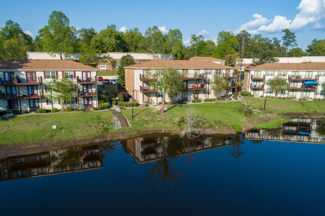 College Park Apartments aerial view
